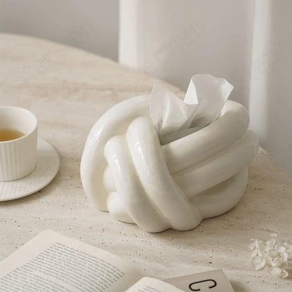 KnotChic Ceramic Tissue Haven