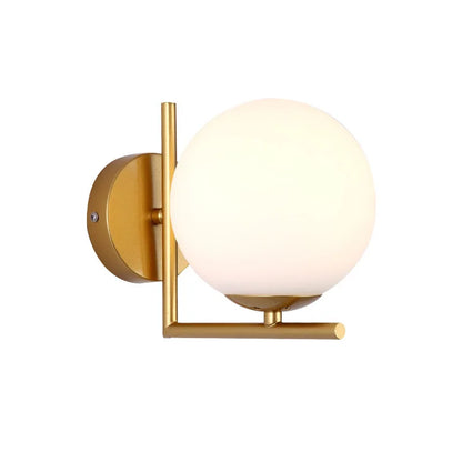 Pull Chain Nordic Modern Wall Lamp Sconce Beside Bedroom Bathroom Mirror Stair Light Glass Ball Wandlamp Luminaira Lighting