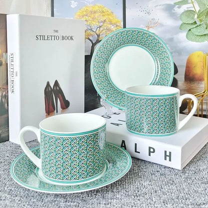 Elegance in a Sip - Porcelain Mosaic Set